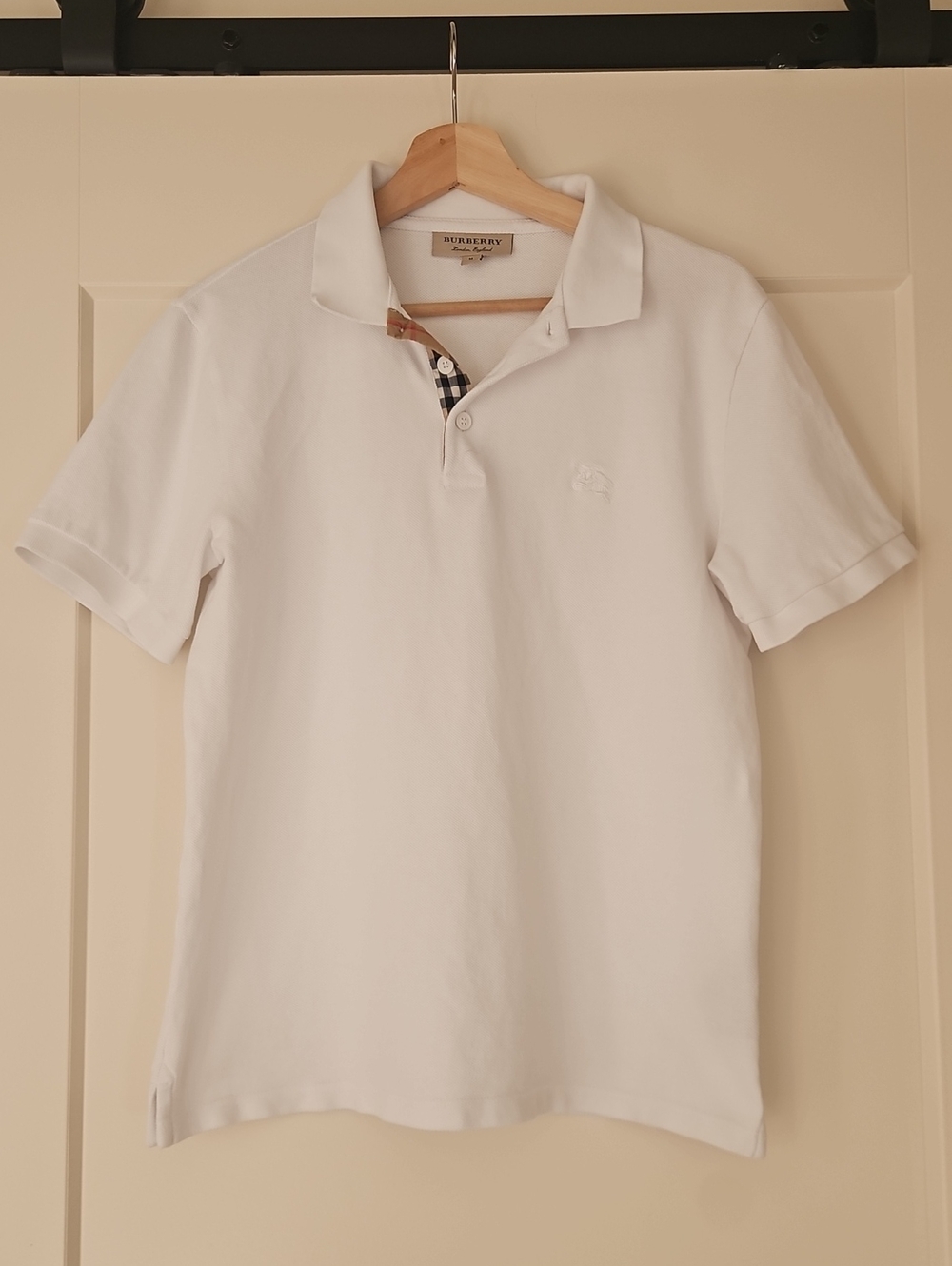 Burberry Mens White Polo
